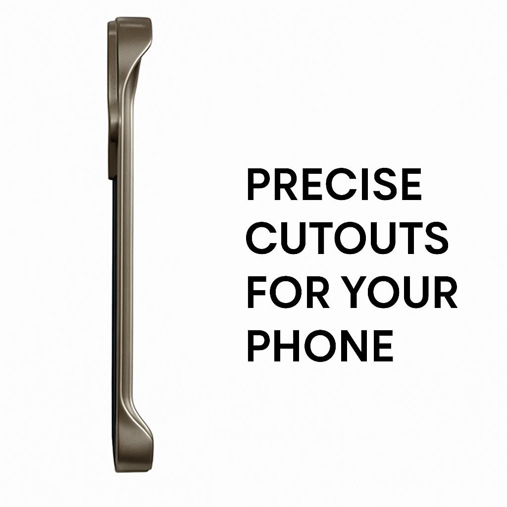 Metal frame with leather back MagSafe Case - Colours Available