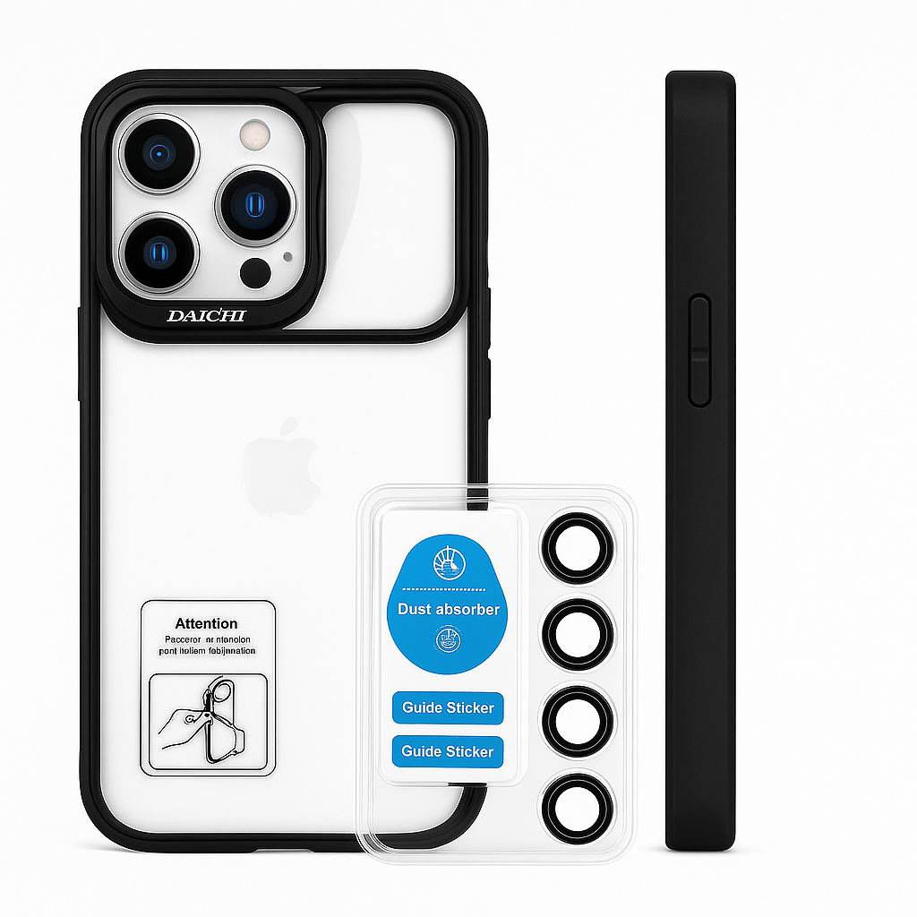 ClearCase with Camera stand & free lens protector - IPhone 17 Pro/ 17 Pro Max