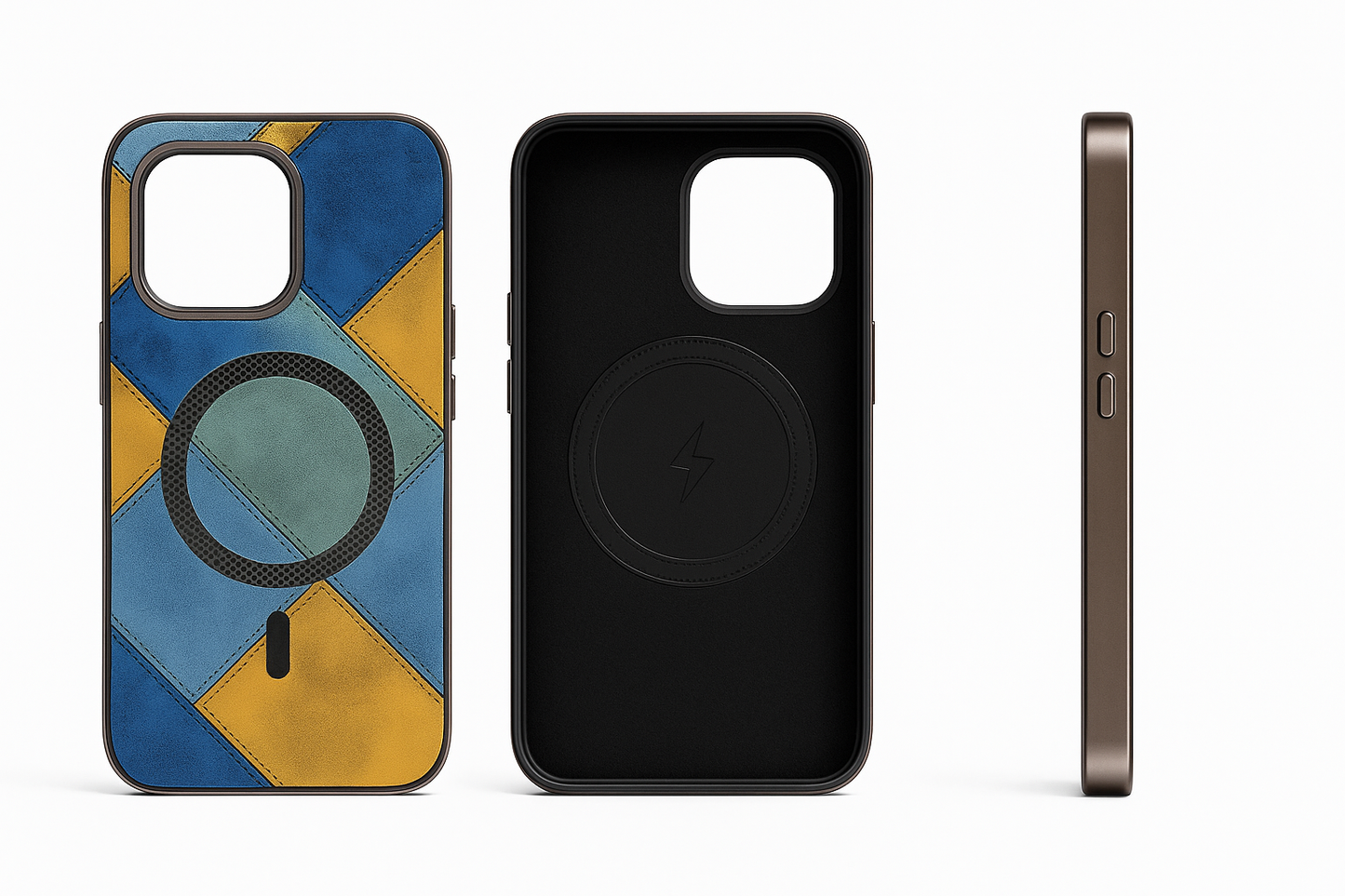 Dual Colour designer MagSafe metal frame case - Colours Available