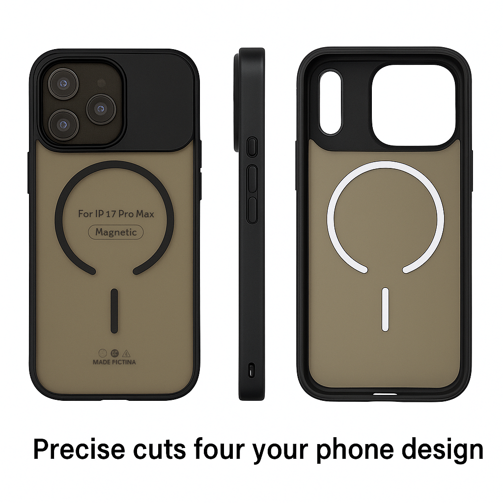 Smoked bqck with colour borders MagSafe Case - Colours Available