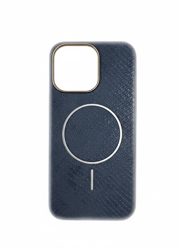 Shimmering back with metal frame MagSafe case - Colours Available