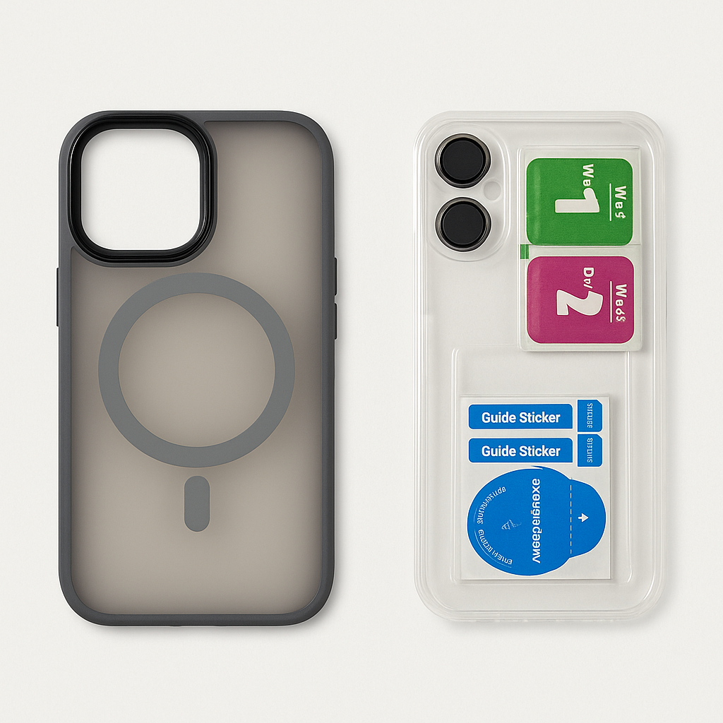 Smoked cover with Magsafe & free lens protector case - Colours Available