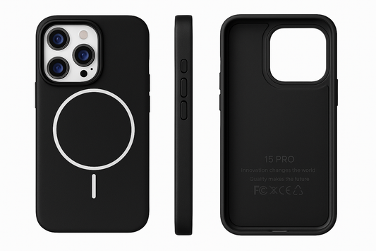 Premium soft Leather  with MagSafe cover - Colours available