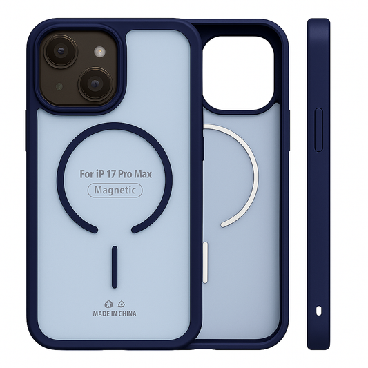 Smoked bqck with colour borders MagSafe Case - Colours Available