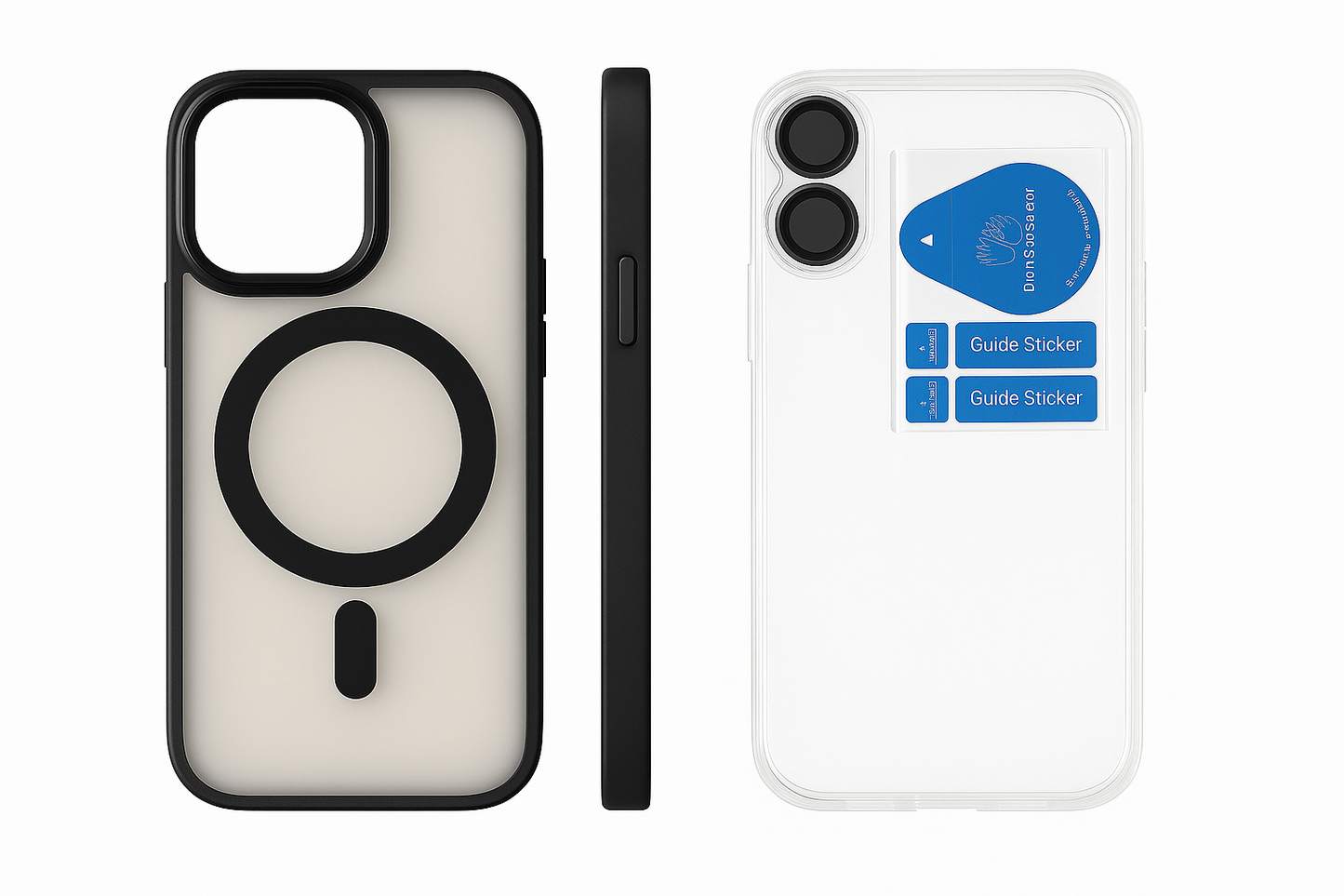 Smoked cover with Magsafe & free lens protector case - Colours Available