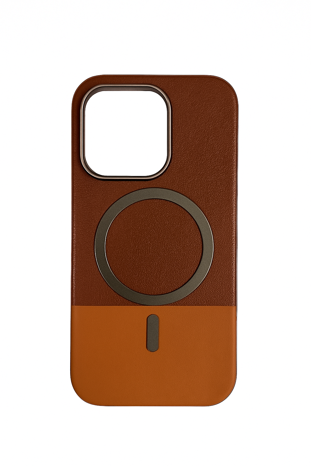 Dual Leather Metal Camera & MagSafe Case - Colours Available