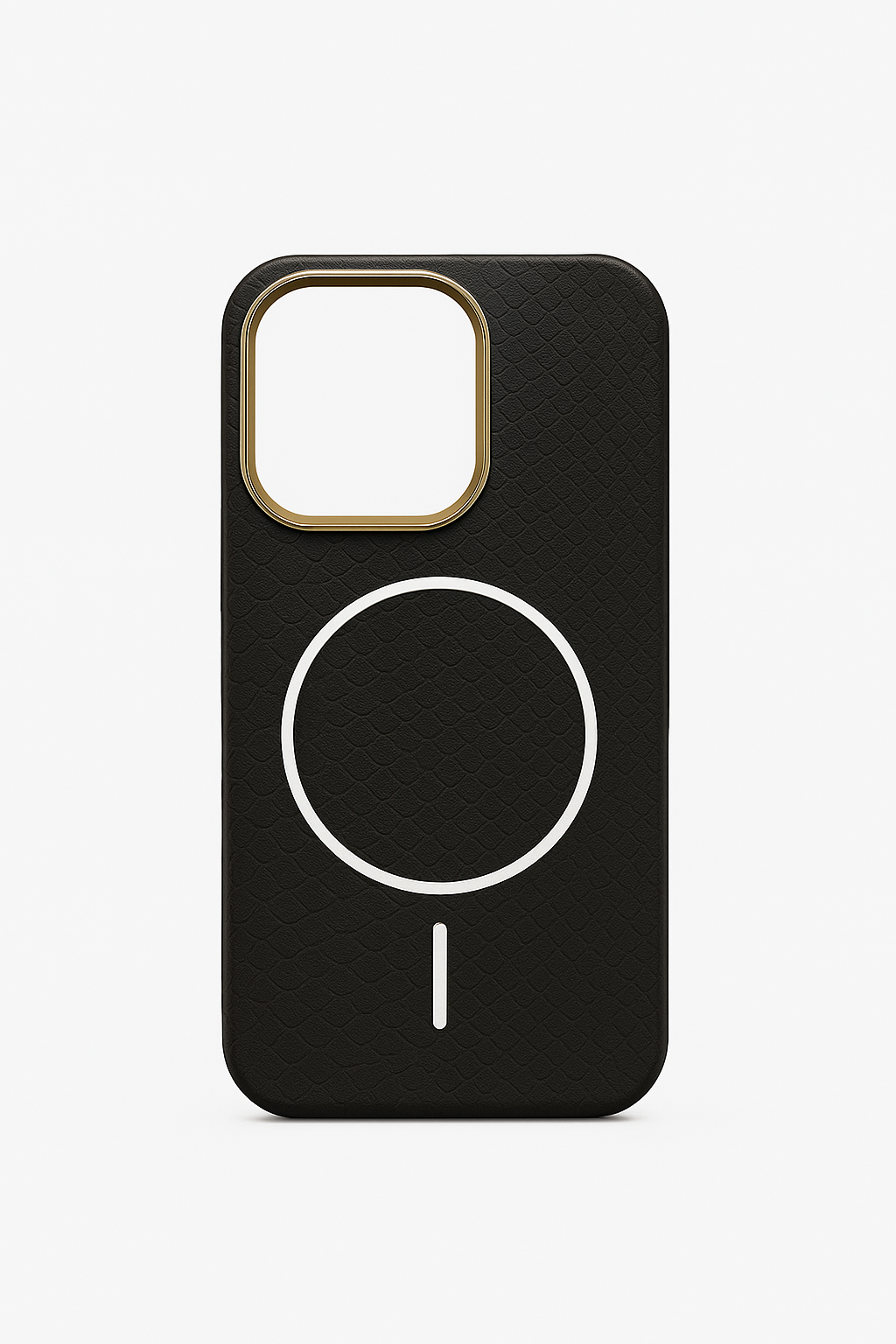 Shimmering back with metal frame MagSafe case - Colours Available